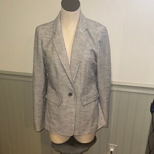 LOFT Navy striped Blazer size 8